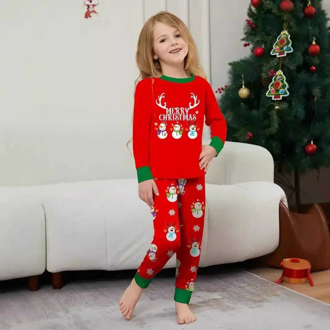 2024 Winter Hot Christmas Pajama Family Matching Set Christmas Mother Childrens Baby Pajama Mens Pajama+Pants Set W241008