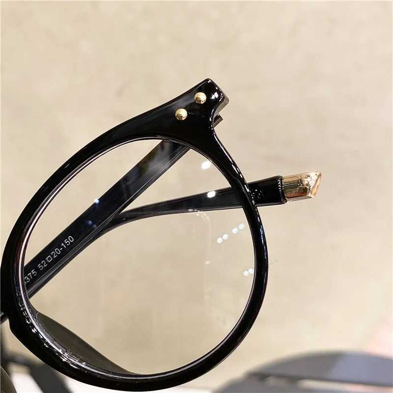 Vintage Round Optical Glasses Women Men Anti Blue Light Eyeglasses Frame Prescription Transparent Lens Spectacle Frame UnisexX241008