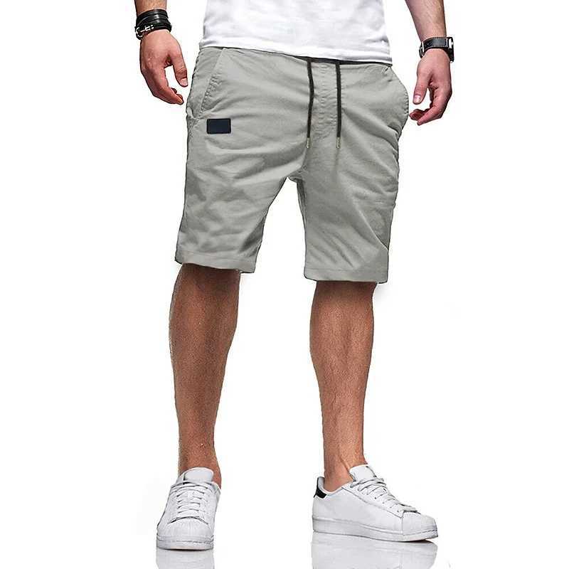 Mens Fashion Hip Hop Shorts Summer Cotton Casual Capris Running Sports Shorts Street Shorts High Quality Straight Leg ShortsW240713