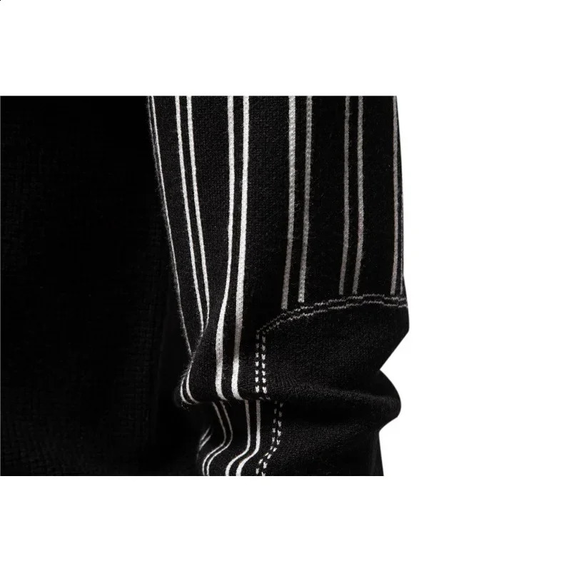 Autumn and Winter Mens Knitted Sweater Fashionable Slim Fit Comfortable Pullover Round Neck Sweaters 240930