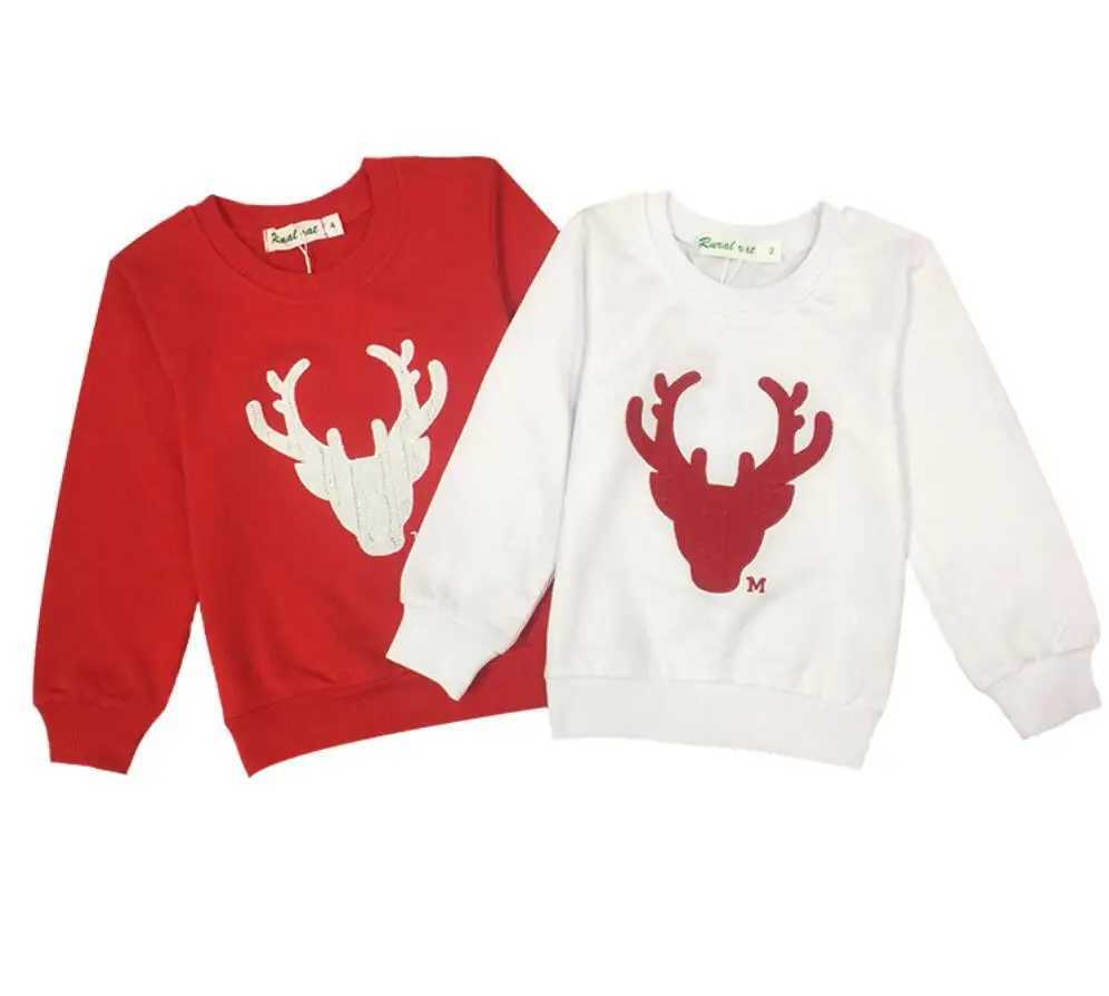 2021 Christmas Family Appearance Deer Mom and I Clothes Match Family Clothing Set Mother Daughter Father Baby T-shirt W241008
