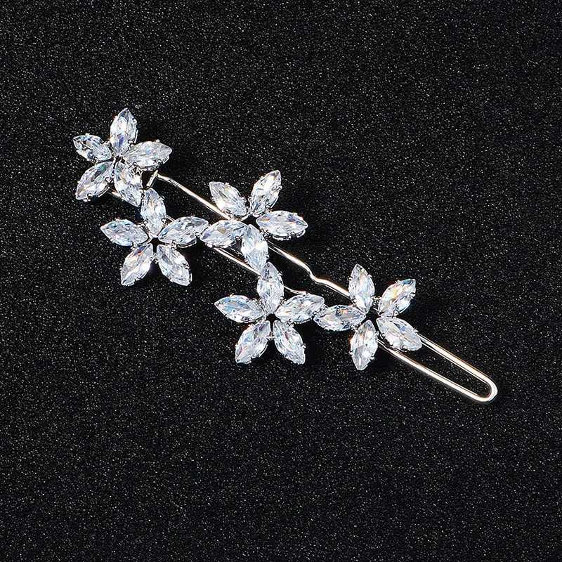 Miaolos Latest Zircon Crystal Hair Clip Wedding Hair Clip Jewelry Accessories Hair Jewelry Headwear Gift for Friends W241007
