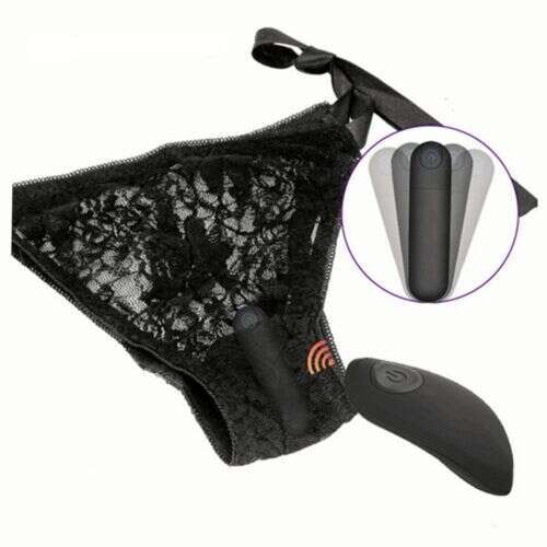 Sexy lace wearable underwear vibrating massager remote control sex toy for women