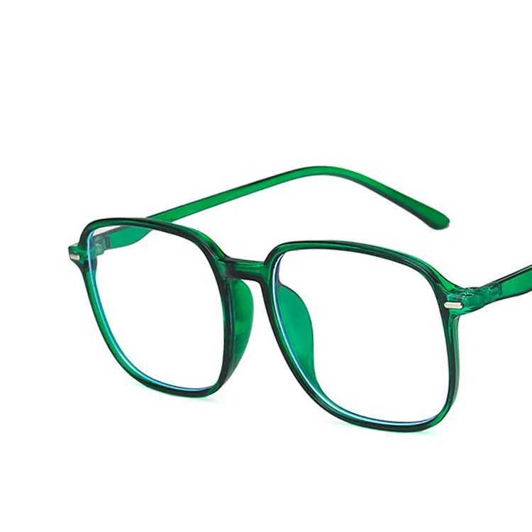 Transparent Computer Glasses Frame Women Men Anti Blue Light square Eyewear Plastic hinge Glasses Optical Spectacle EyeglassX241008