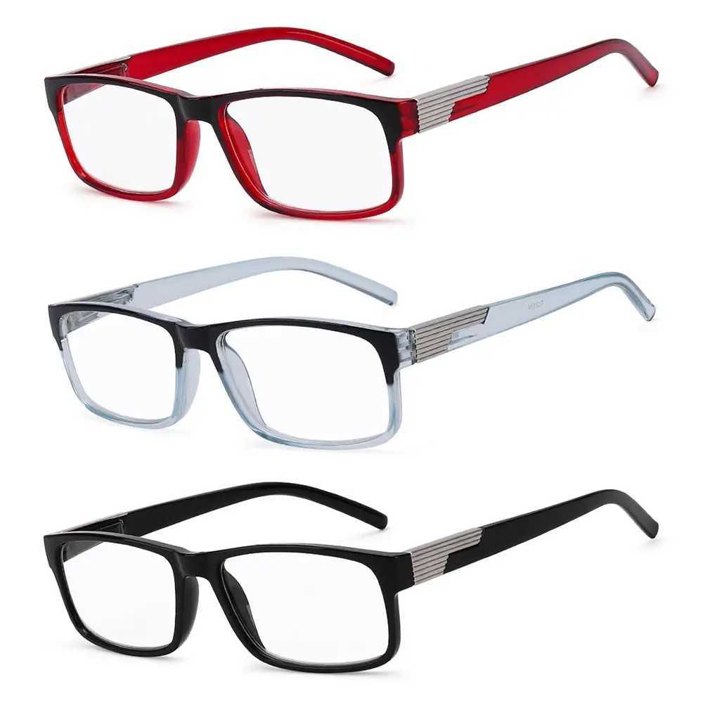 Fashion Rectangular Frame Presbyopia Reading Glasses Women Men HD Anti Radiation Spring Hinge Readers Eyeglasses Vision CareX241008
