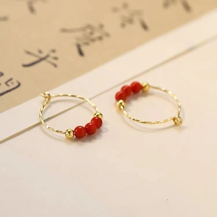 Pure sier needle, New Year earrings, 2024 new niche earrings