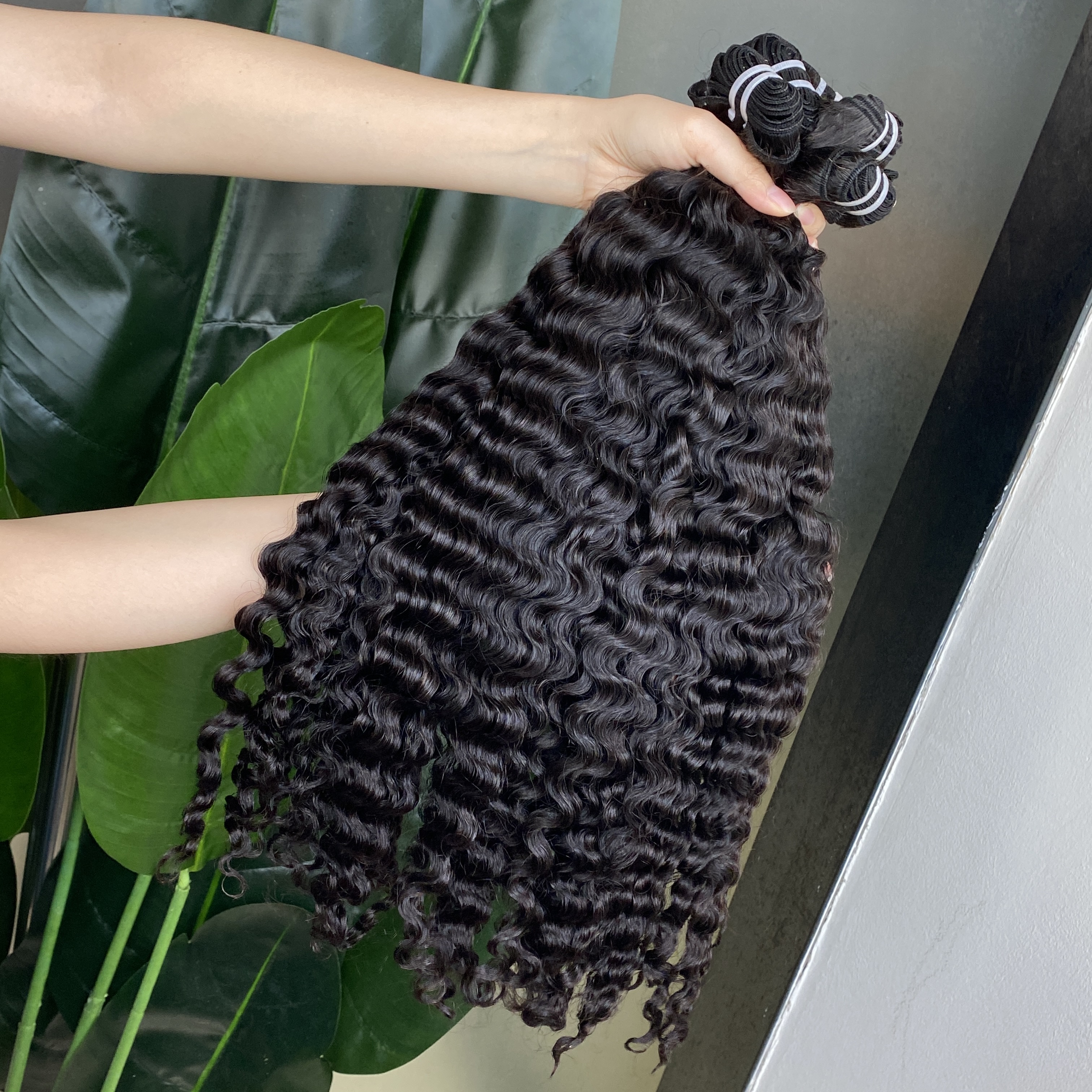 Burmese Curly Hair Weaves 1Pcs 14-32 Inches Natural Color Top Quality Brazilian Peruvian Indian 100% Raw Virgin Human Hair