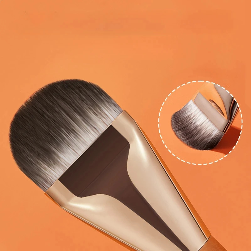 Makeup Brush Basics Professional Brush Tongue shaped Liquid Basic concealer Brush Womens Face Basic Makeup and Beauty Tools 241008
