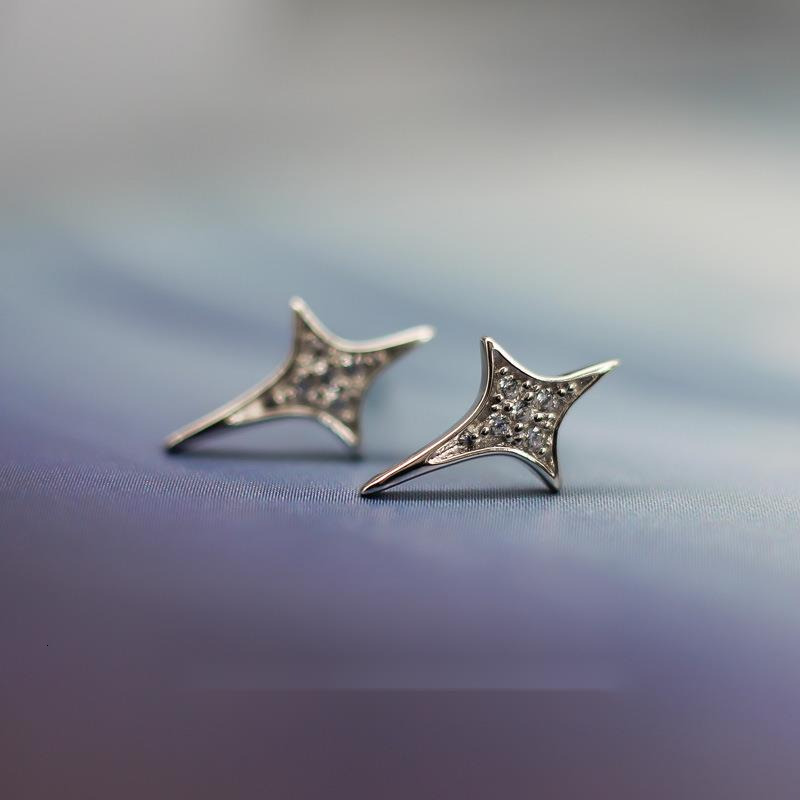 Needle Earrings, Exquisite and Compact, Dia studded Earrings for Sleeping, No Need to Remove, Earhole Nourishing