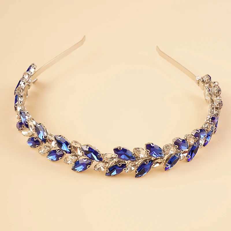 12 color bridal crystal wedding headband silver blue red bridal headpiece sparkling rhinestone hair accessories for women and girls W241007