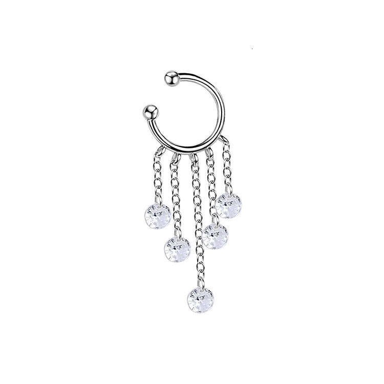 without holes, sparkg dias, tassels, ear bone clips, female fake earrings, and earrings