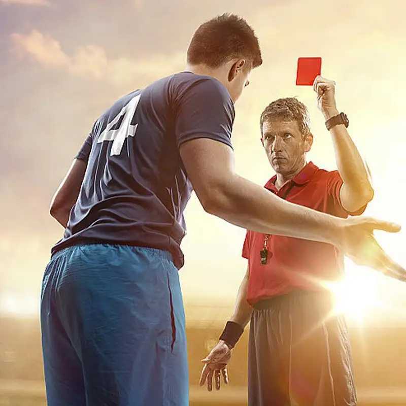 Football Reree Red Card and Yellow Card Tool Profinal Football Match Reree Kit Football Standard CardW241008