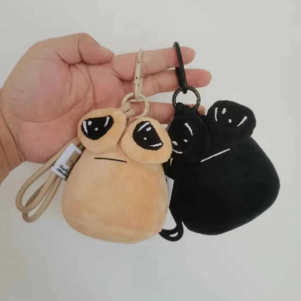 10cm Hot Game My Pet Alien Plush Keychains Furdiburb Emotion Alien Soft Toy Keyring Stuffed Animal Pou Doll Bag Pendant GiftsX241008
