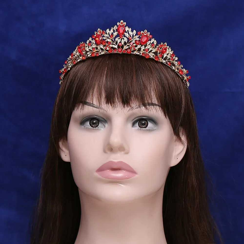 Minimalist Gemstone Crystal Crown Womens Hair Accessories Banquet Rhinestone Tiaras Wedding Jewelry Hair Accessories W241007
