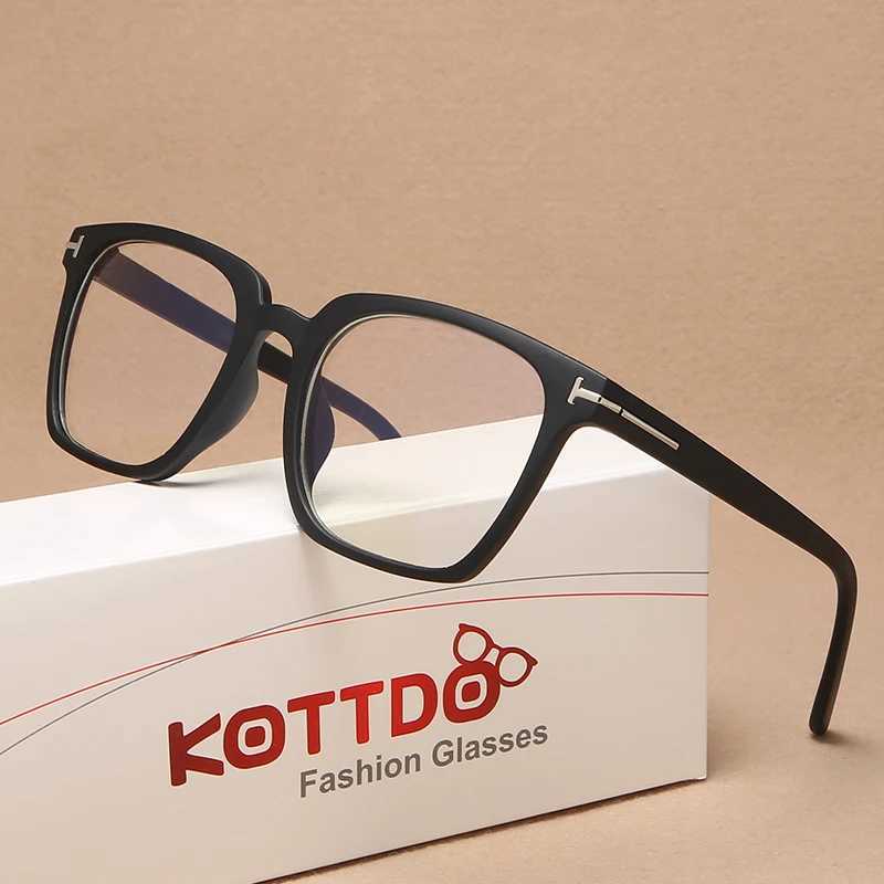 KOTTDO Classic Anti-blue Light Computer Eye Glasses Frames for Men Vintage Square Plastic Glasses Frame Women 2022X241008