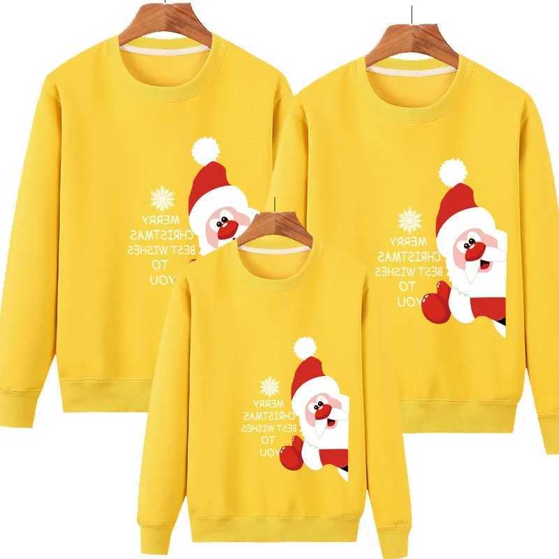 2024 Family Christmas Sweater Set Christmas Parachute Mother Father Baby Preschool Jersey Womens Childrens Sportswear Couple Baby Cart W241008