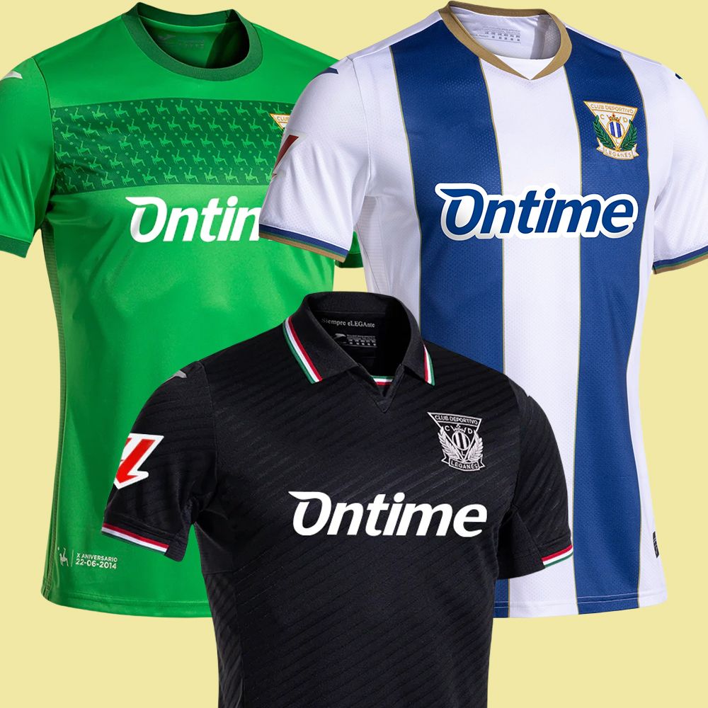 24 25 CD Leganes soccer jerseys BUSTINZA M. JOSE ARNAIZ J.AVILES maillots football shirts 2024 2025 BORJA GARCES QUINTILLA S.PALENCIA R.PARDO men top Camiseta de Futbol