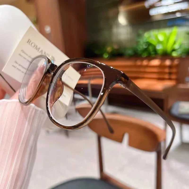Retro Big Square Computer Work Glasses Frame Women Men Anti Blue Light Oval Eyewear Blocking Glasses Optical Spectacle EyeglassX241008
