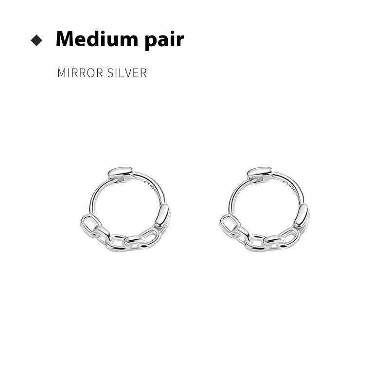 Needle Earrings 2024 New Buckles, Circles, Netizens, Female Earrings, Punk Ins Trend