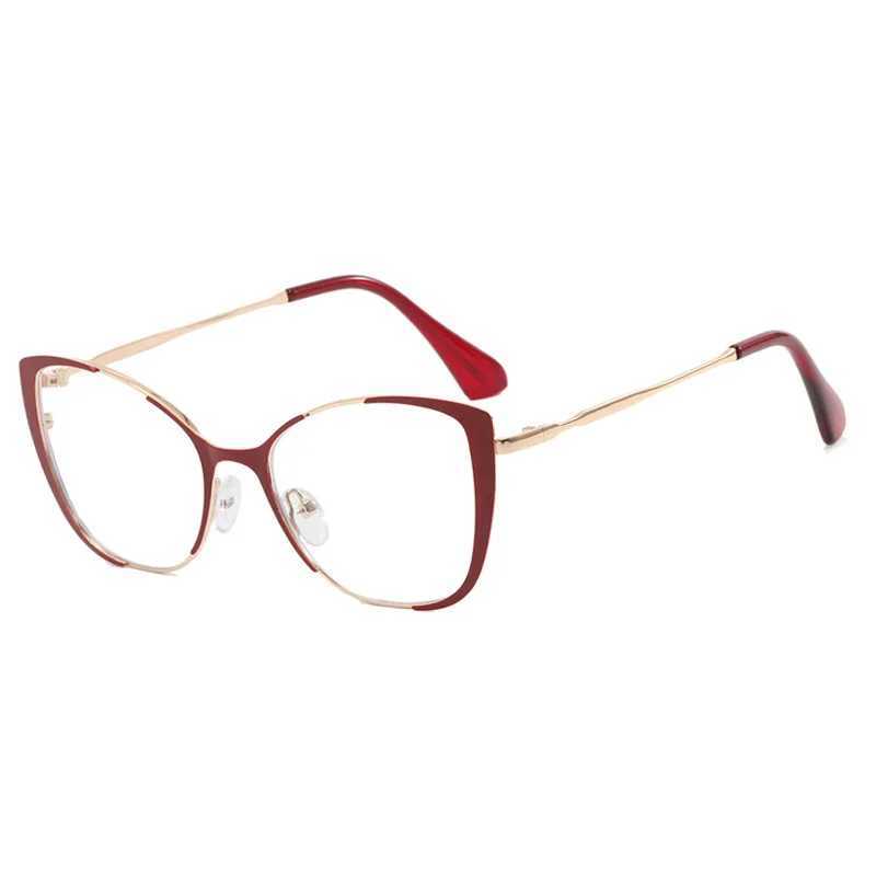 Fashion Women Anti Blue Glasses Cat Eye Glasses Frame Retro Hight Quality Luxury Computer EyeglassesX241008