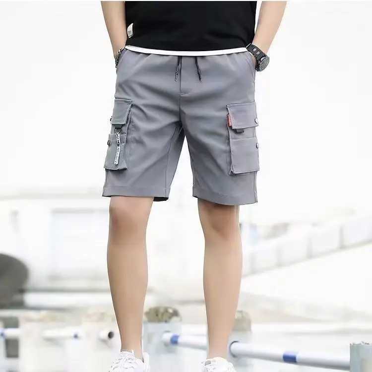 Summer casual shorts mens fashion Instagram explosion loose casual trend wearing Korean version casual pantsW240713