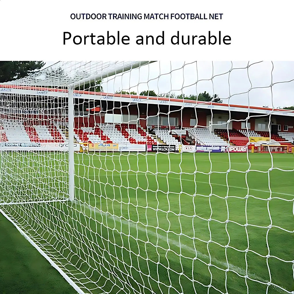 Football goal net outdoor replacement sports training field reusable portable professional accessories for football doors 241008