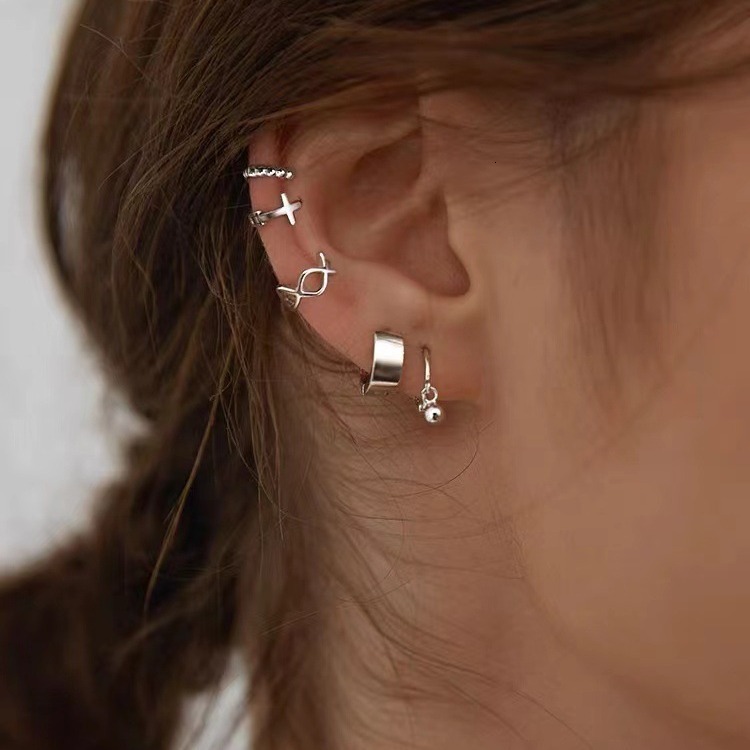 plated temperament, internet famous female earrings, small and niche earrings