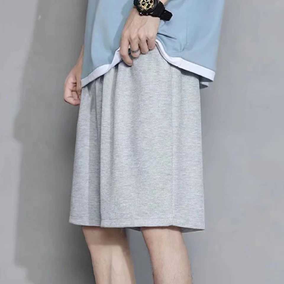Summer mens loose casual sports shorts fashion version lightweight streetwear vacation/daily solid colorW240713