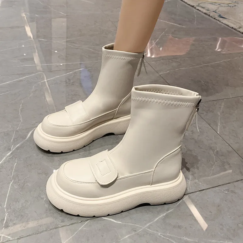 2024 New Martin Boots Womens Matsuda Thick Bottom Protection Comfortable And Wear Resistant Fashion Versatile Short Booties