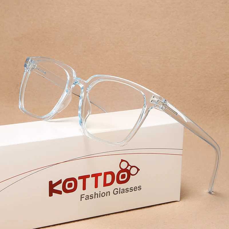 KOTTDO Classic Anti-blue Light Computer Eye Glasses Frames for Men Vintage Square Plastic Glasses Frame Women 2022X241008