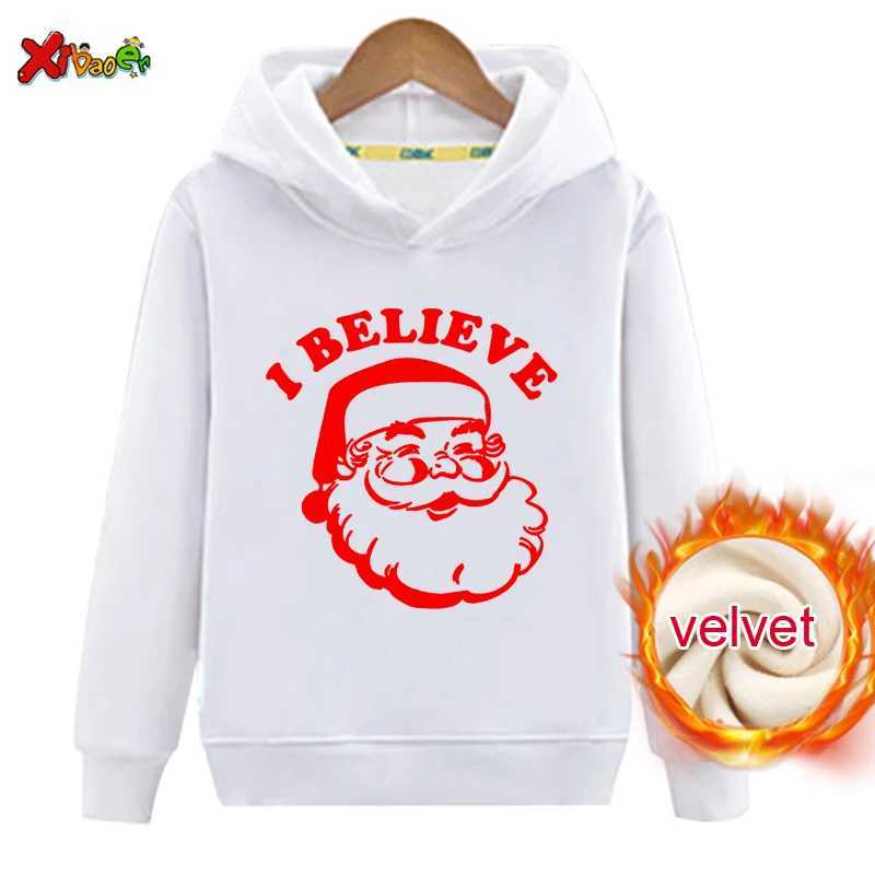 Christmas Family Hoodie Warm Winter Childrens Clothing Zipper with Velvet Sweater Adult Childrens Clothing Matching Couple Set W241008