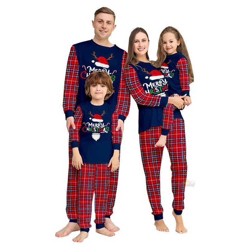 Christmas Pajama Set Family Match 2025 New Christmas Long Sleeve Adult Couple Mom Dad My Daughter Pajama Clothing W241008