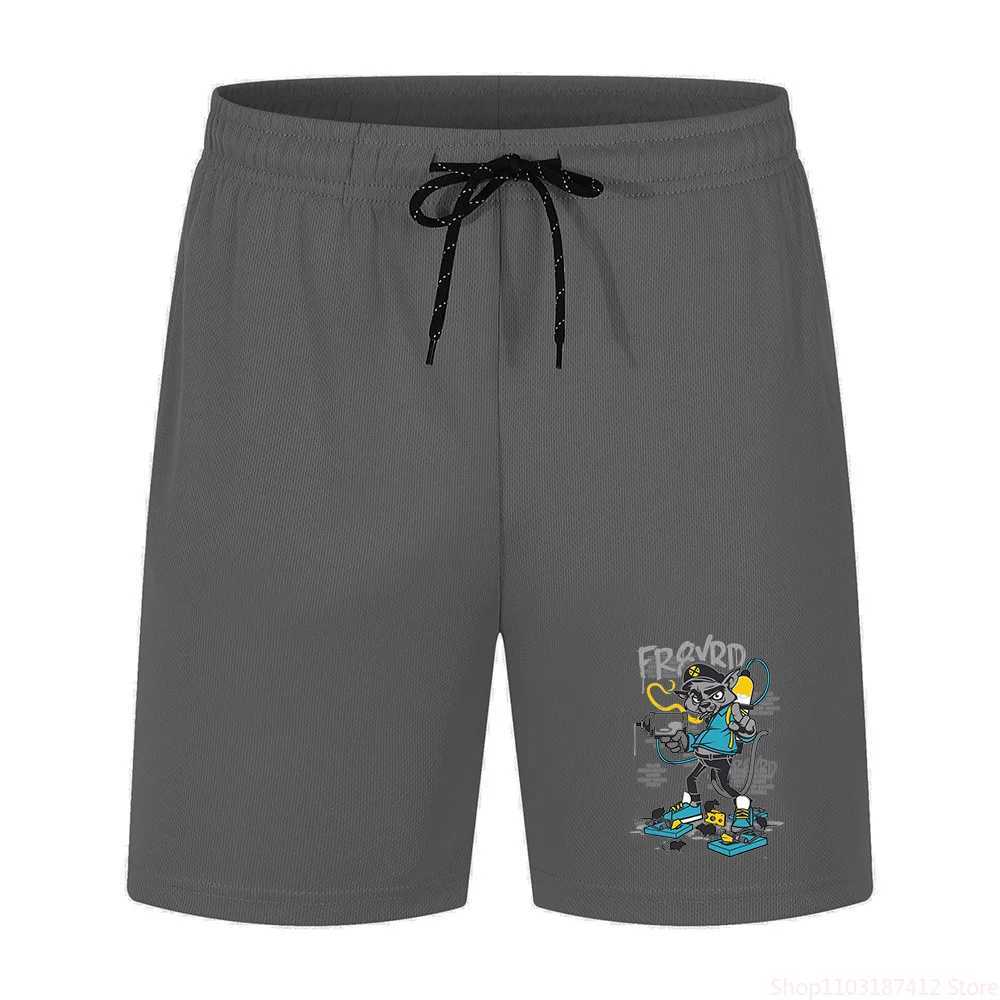 Mens Summer Printed Mesh Breathable Shorts Gym Sports Drawstring Quick drying Running Casual Five point Sports Pants S-4XLW240713
