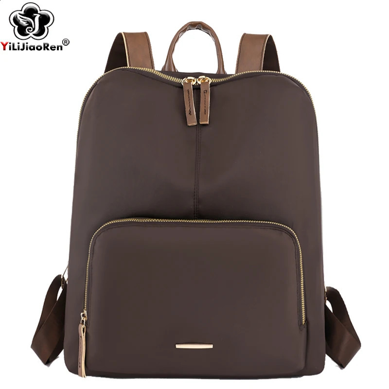 Waterproof Nylon Backpack Womens Fashion Travel Rucksack Laptop Large Capacity School 241008