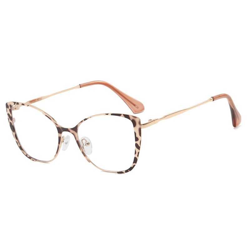 Fashion Women Anti Blue Glasses Cat Eye Glasses Frame Retro Hight Quality Luxury Computer EyeglassesX241008