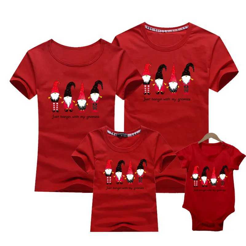 Father Mother Son Daughter Clothes New Year Girls Boys Mom Dad T-shirt Christmas Family Matching T-shirt Adult Childrens T-shirt W241008