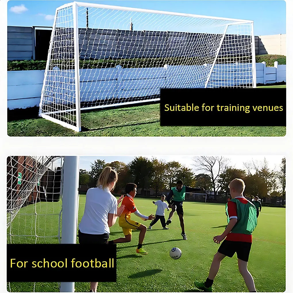 Football goal net outdoor replacement sports training field reusable portable professional accessories for football doors 241008
