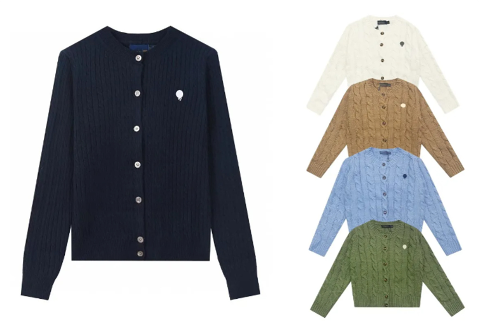 Designer Women's Sweaters O-neck Soft sweater womens fashion letter patch work knitted Shirts cardigan wool jacket Spring autumn Knits button jumper knitwear Coats