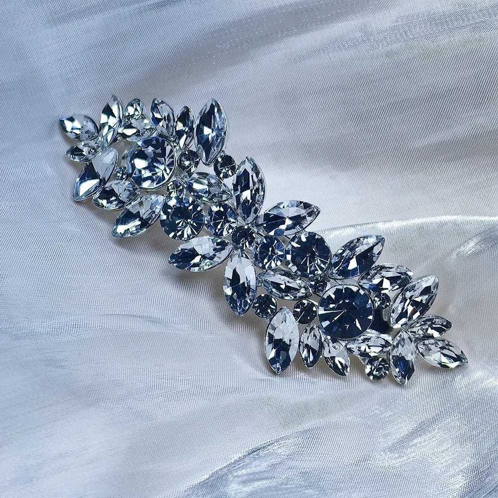 Diamond Hair Clip Flower Hair Barrel Crystal Pearl French Hair Clip Valentines Day Wedding Ball Accessories W241007