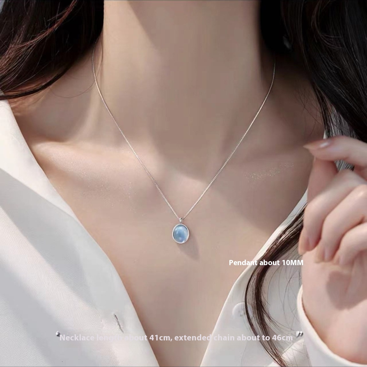 treasure necklace niche 2024 new light collarbone high-end women's neck chain