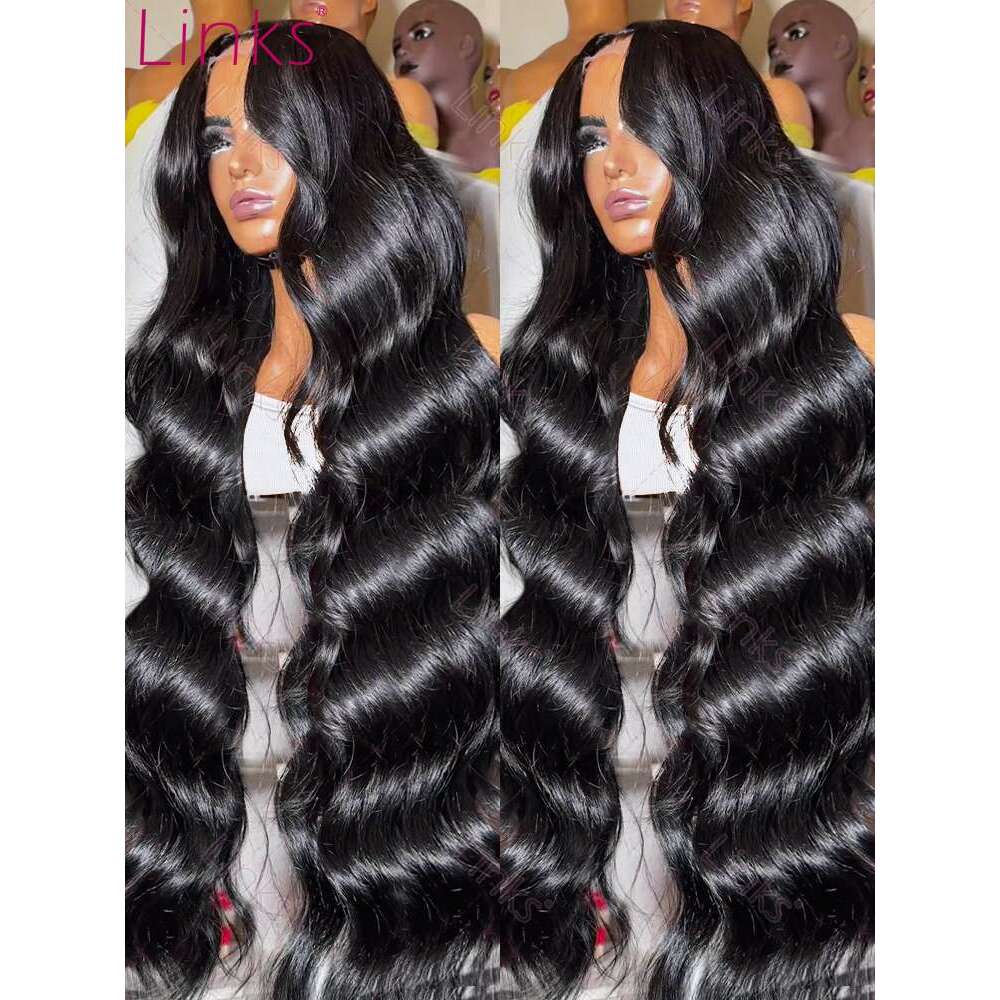 250% HD 13x4 Frontal 13x6 Lace Front Human Wigs 40 Inches Transparent Body Wave 5X5 Closure Remy Hair Wig