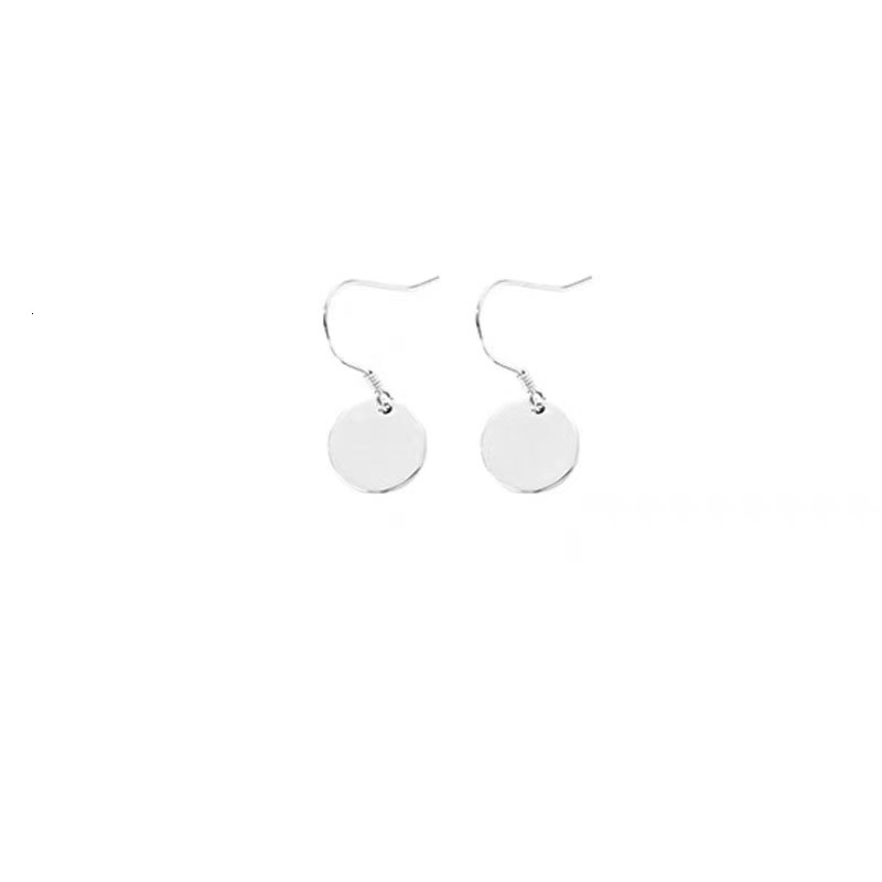 Needle Geometric Round Brand Earrings for Women with Simple Design, Compact Earnail Hook, Versatile and Personalized Ins
