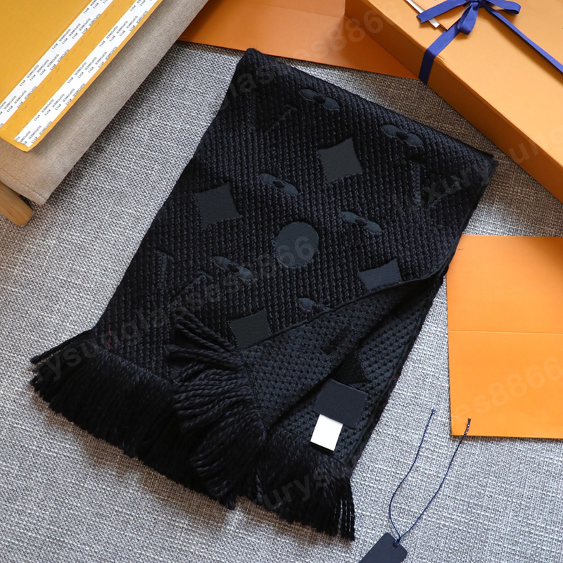 Designer Winter and women's men's Cashmere Length 175*30 Embroidered Alphabet scarf shawls in 15 colors with box a wo