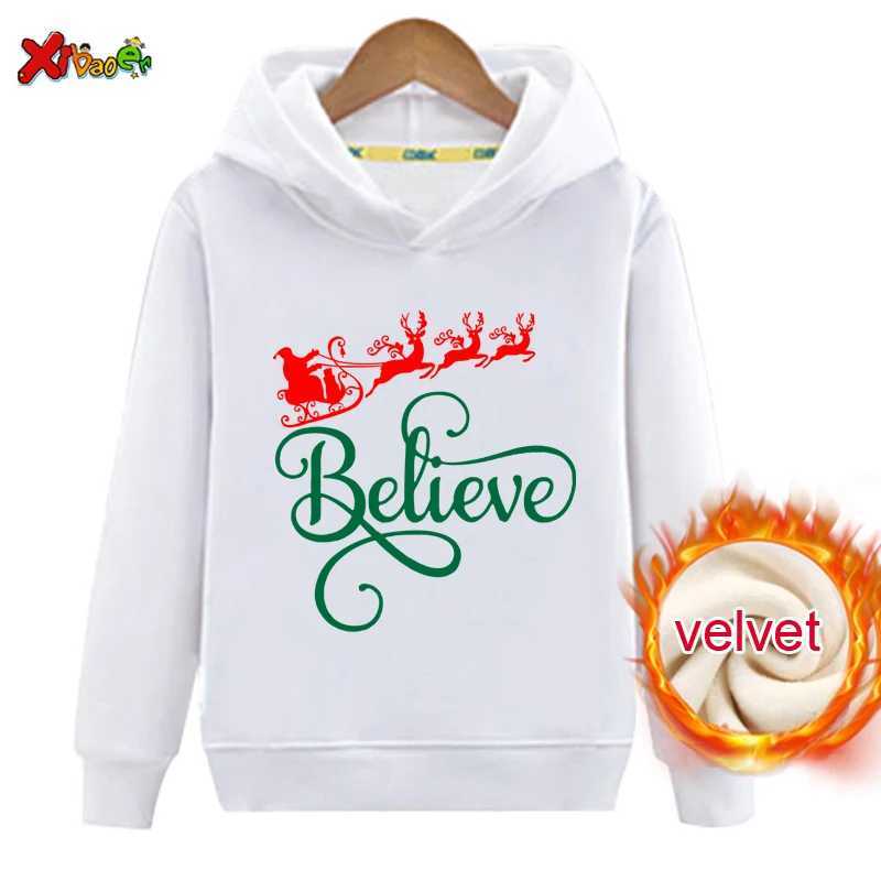 Christmas Family Hoodie Warm Winter Childrens Clothing Zipper with Velvet Sweater Adult Childrens Clothing Matching Couple Set W241008