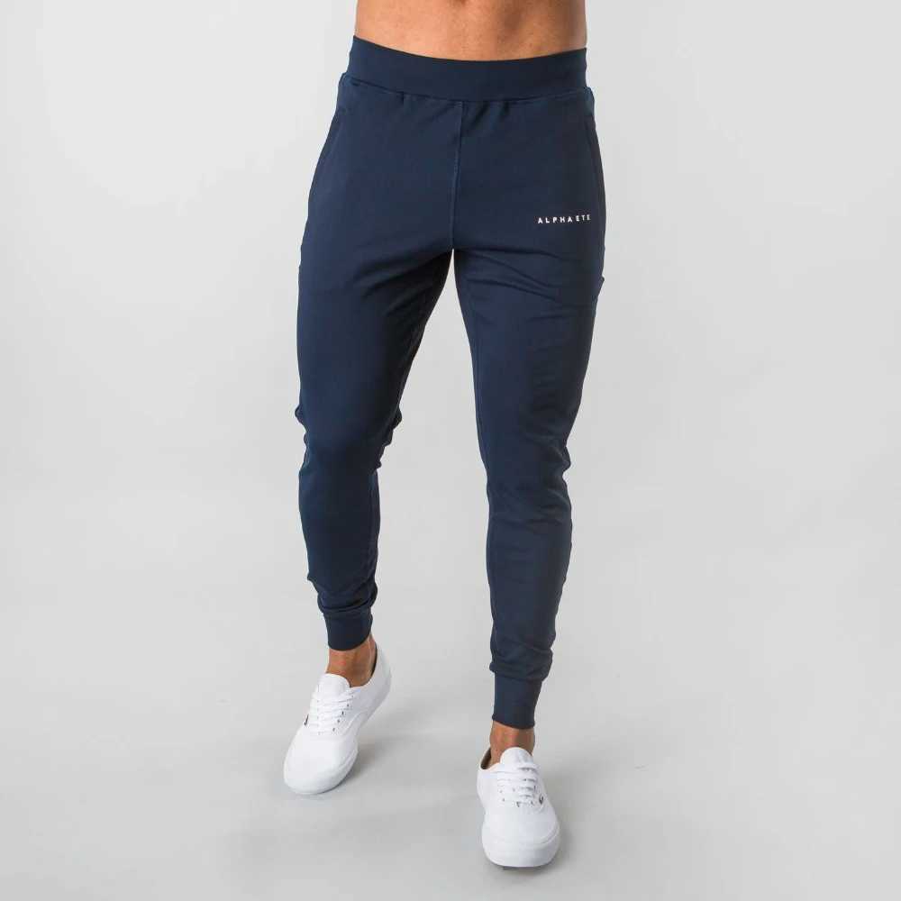 2023 New Muscle Fitness Running Training Sports Cotton Trousers Mens Breathable Slim Beam Mouth Casual Health PantsX241008
