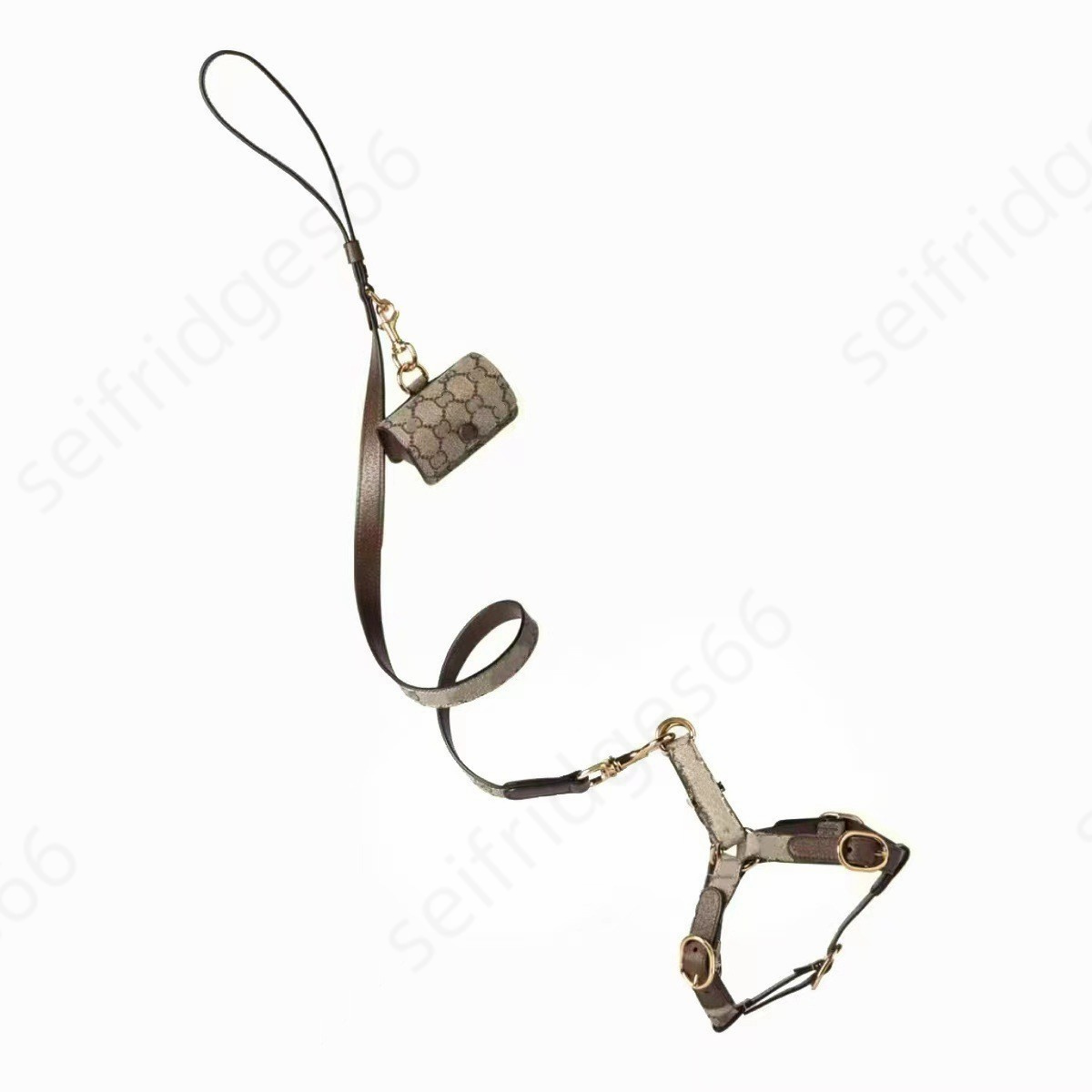 Pet Fashion Collar, Pet Harness, Traction Rope, Traction Bag, Three-piece Set, Fashionable Items, Schnauzer Dog Harness