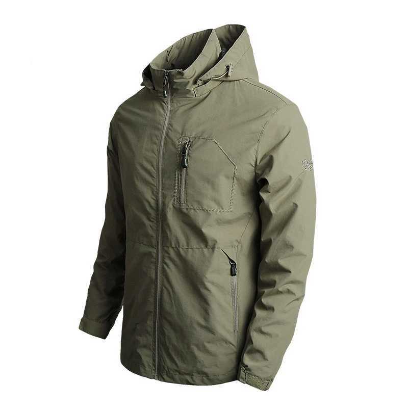 Waterproof Windproof Special Forces Hooded Climbing Coats Camo Spring Autumn Shark Skin Cargo Jackets Unload Thin Jacket MenXJ241008