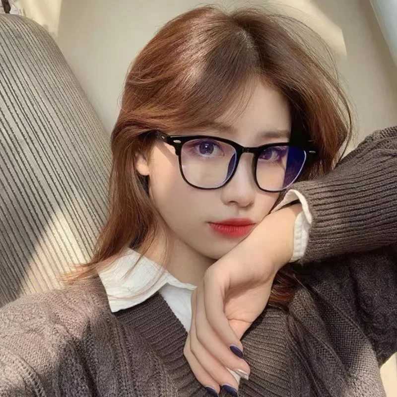 Men Women Finished Myopia Glasses Vintage Oval Frame Blue Light Blocking Eyeglasses Nearsighted Glasses Minus 0 To -6.0X241008