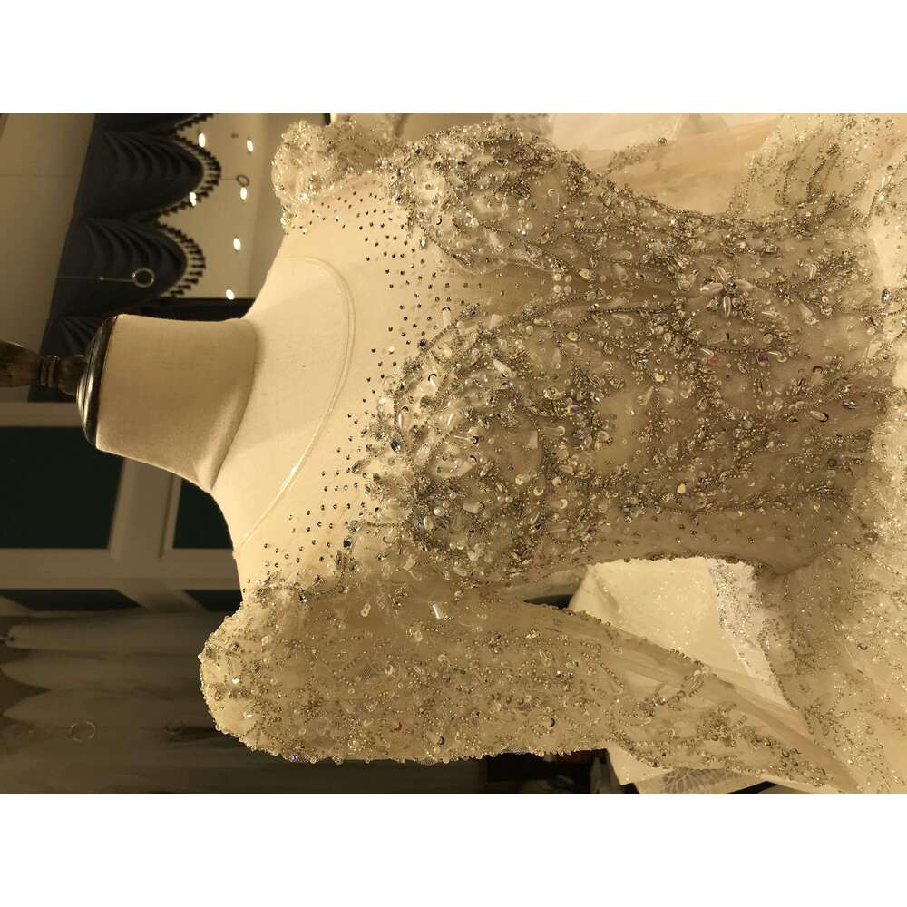 Green Collection classic Wedding Dress glitters Crystals Ball Gown Bridal dresses