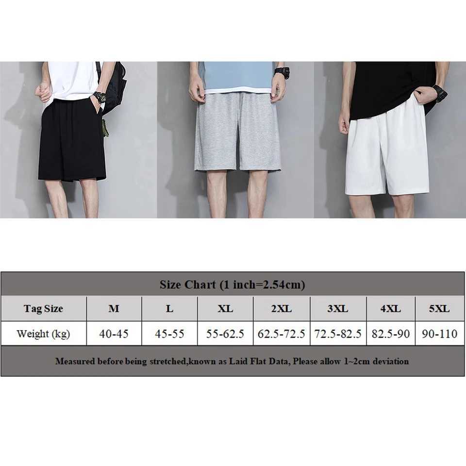 Summer mens loose casual sports shorts fashion version lightweight streetwear vacation/daily solid colorW240713